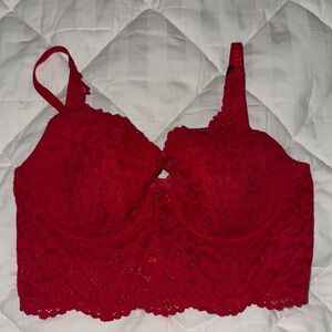 Victoria's Secret Red Lace Bra